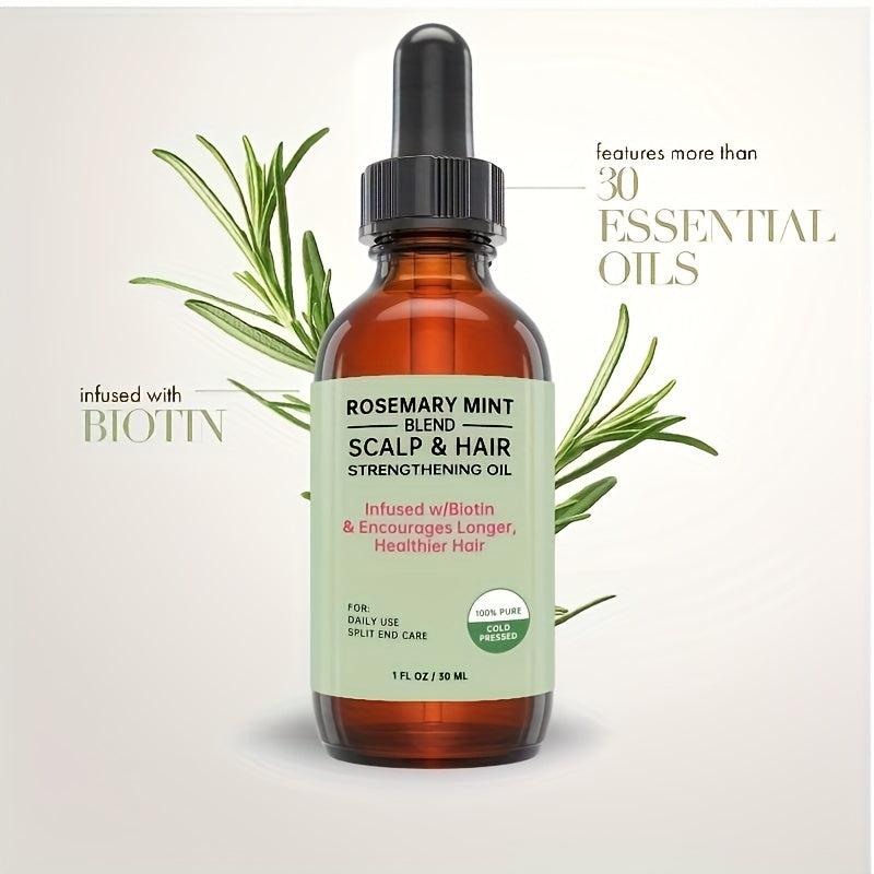 Rosemary Mint Biotin Hair Strengthening Essential Oils