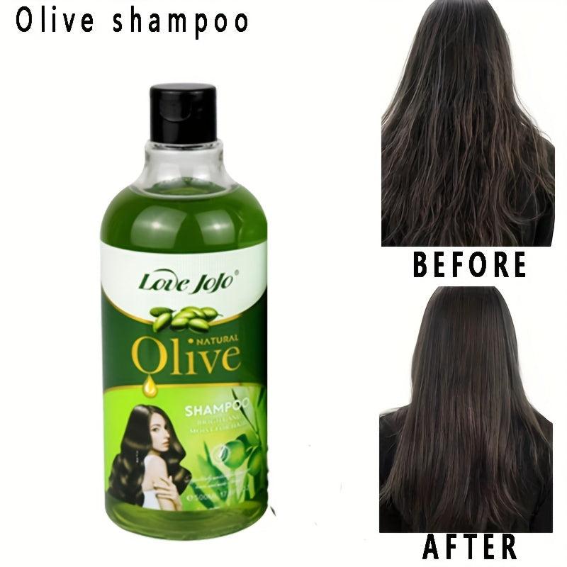 500ml Natural Olive Shampoo for Healthy Hair