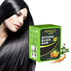 25ml 10Pcs Hair Shampoo + Gloves Ginger Plant Hair Dyeing Cream