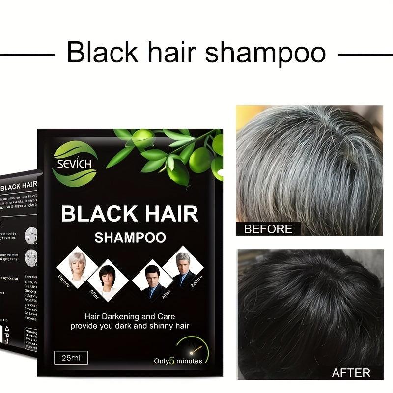 10pcs Grey & Hair Removal Hair Dye Shampoo for All Hair Types