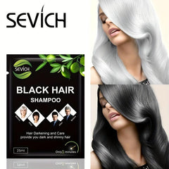 10pcs Grey & Hair Removal Hair Dye Shampoo for All Hair Types