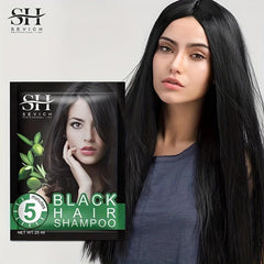10pcs Grey & Hair Removal Hair Dye Shampoo for All Hair Types