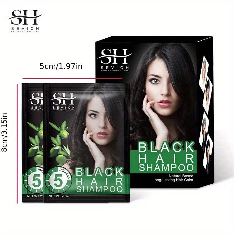 10pcs Grey & Hair Removal Hair Dye Shampoo for All Hair Types
