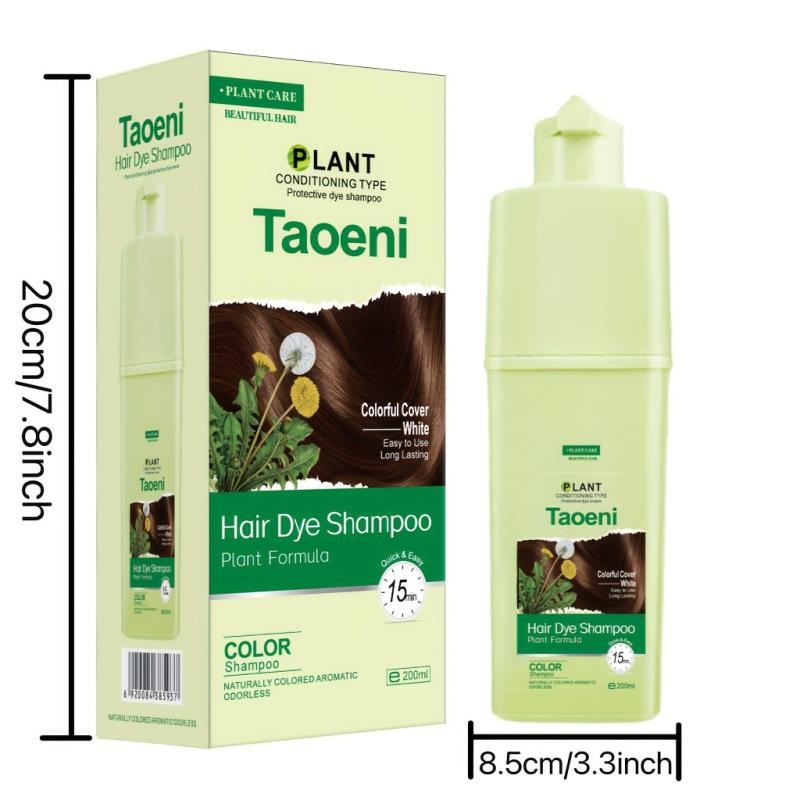 Hair Dye Shampoo 100% Coverage Grey Hair Men Women