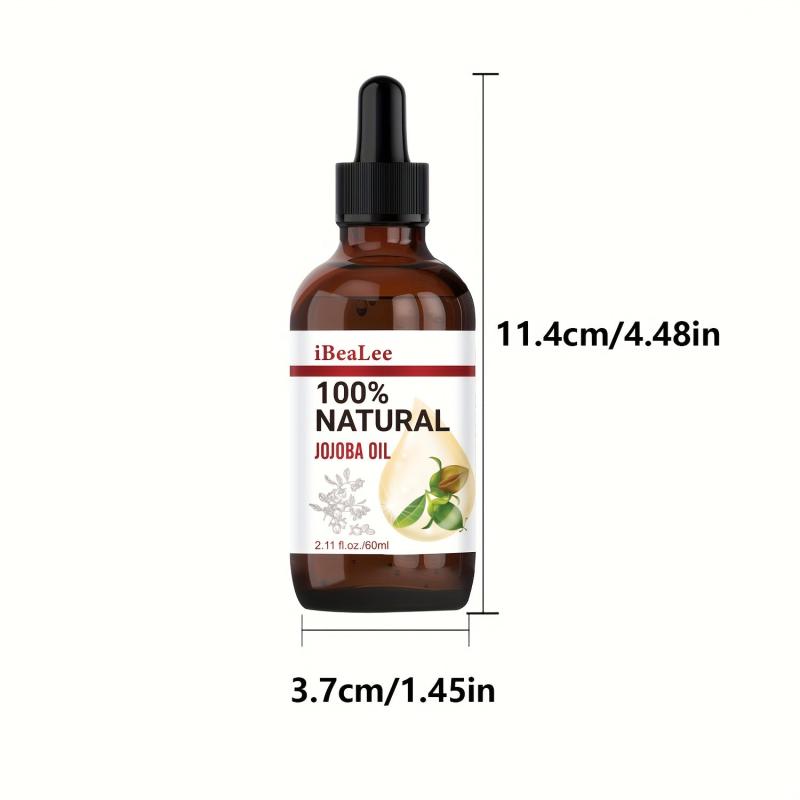 60ml Organic Jojoba Hair Essential Oil 100% Pure Jojoba For Hair & Skin Care