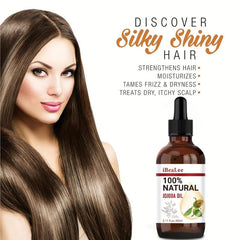 60ml Organic Jojoba Hair Essential Oil 100% Pure Jojoba For Hair & Skin Care