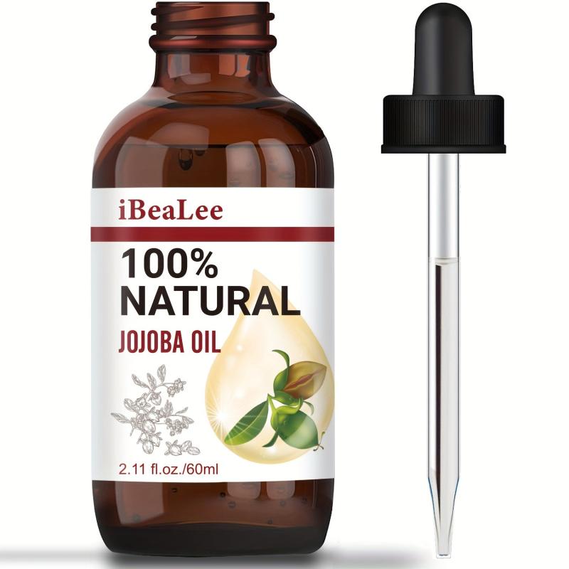 60ml Organic Jojoba Hair Essential Oil 100% Pure Jojoba For Hair & Skin Care