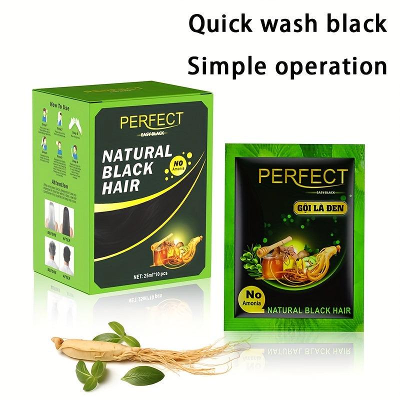 10pcs Darkening Hair Cream Box Plant Dye Cover Herbal for Women Men