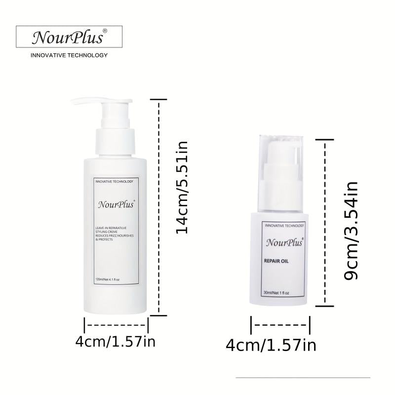 Hair Care Kit with Repair Lotion and Nourishing Essential - Holiday Gift