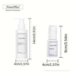 Hair Care Kit with Repair Lotion and Nourishing Essential - Holiday Gift