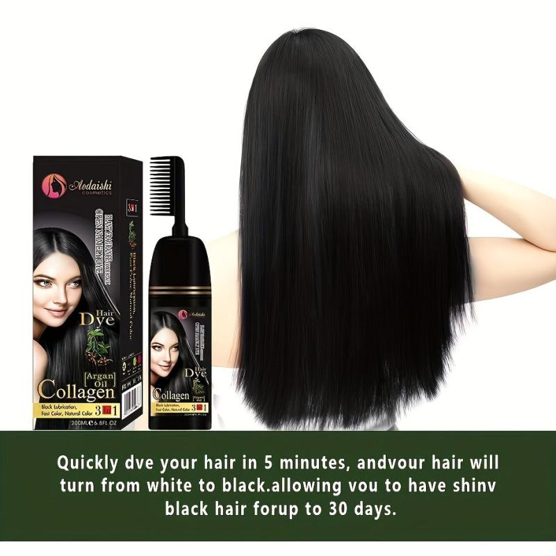 Professional Argan Hair Dye Shampoo for Non-irritating Bubble Dyeing