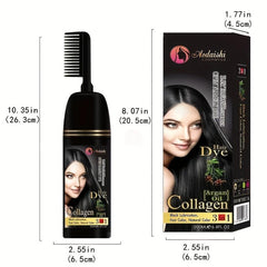 Professional Argan Hair Dye Shampoo for Non-irritating Bubble Dyeing