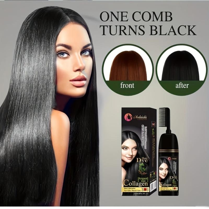 Professional Argan Hair Dye Shampoo for Non-irritating Bubble Dyeing