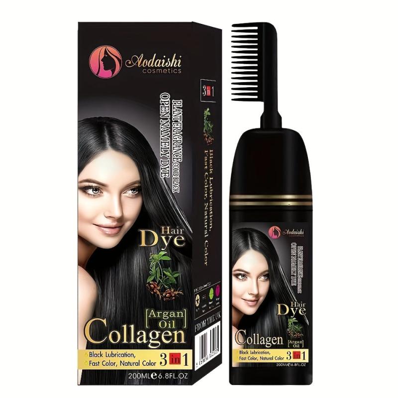 Professional Argan Hair Dye Shampoo for Non-irritating Bubble Dyeing