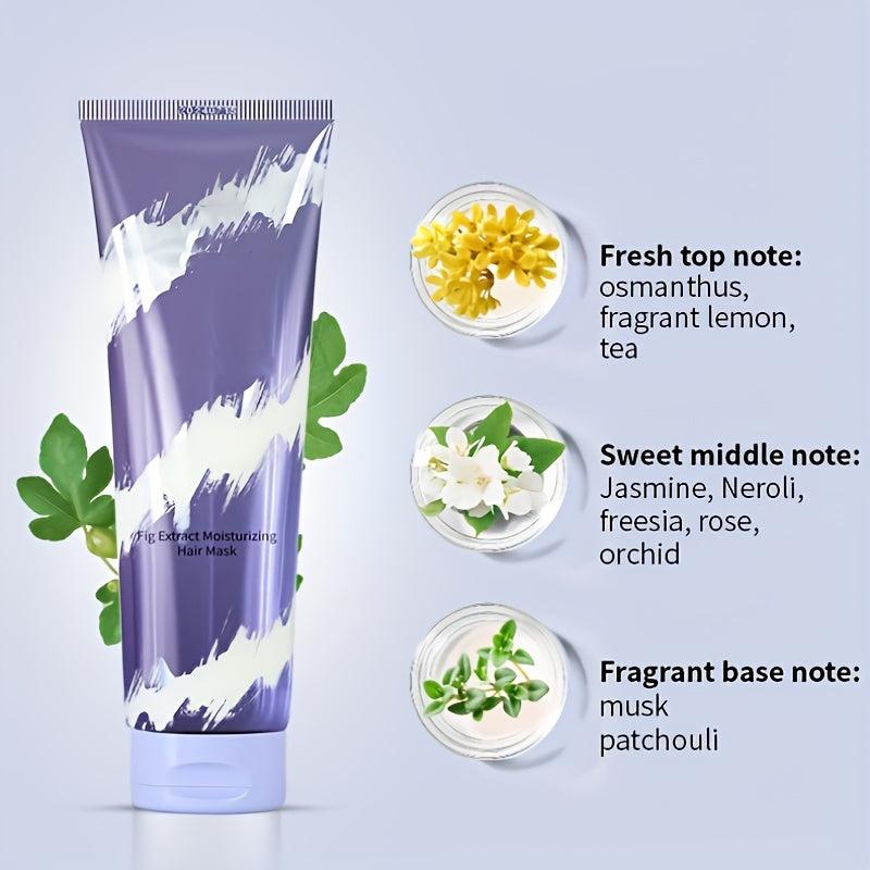 Fig Hair Mask Repair Frizzy Hair Keep Hair Hydrated Smooth Split Ends
