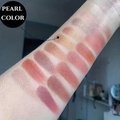 48-Color Eyeshadow Palette Multicolor Brown Orange Sequin Matte Shimmer Finish