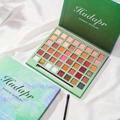 48-Color Eyeshadow Palette Multicolor Brown Orange Sequin Matte Shimmer Finish