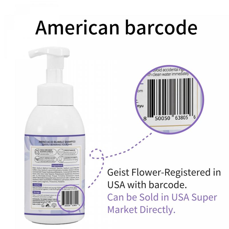 500ml Amino Acid Shampoo Rich Bubble Deeply Conditions