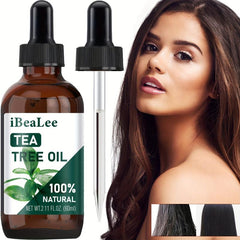 Tea Tree Hair Essential Oil with Glass Dropper for Hair & Scalp Care