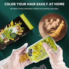 Plant Bubble Hair Dye Cream Easy Wash Natural Hair Dye Shampoo