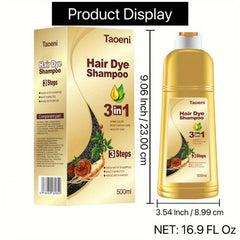 Plant Hair Dye Shampoo for Gray Hair Coverage