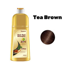 Plant Hair Dye Shampoo for Gray Hair Coverage