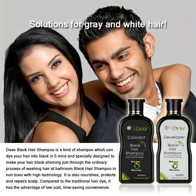 200ml 2 Hair Shampoo Fast Dye Instant Hair Dye