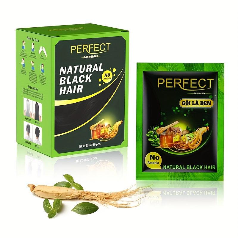 10pcs Quick Hair Dye Shampoo Foam Plant Hair Dye Instant Foam Hair Dye