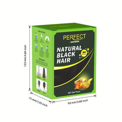 10pcs Box Herbal Hair Shampoo 3 In 1 Gray Coverage Instant Coloring
