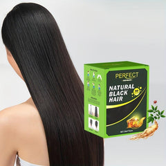 10pcs Box Herbal Hair Shampoo 3 In 1 Gray Coverage Instant Coloring
