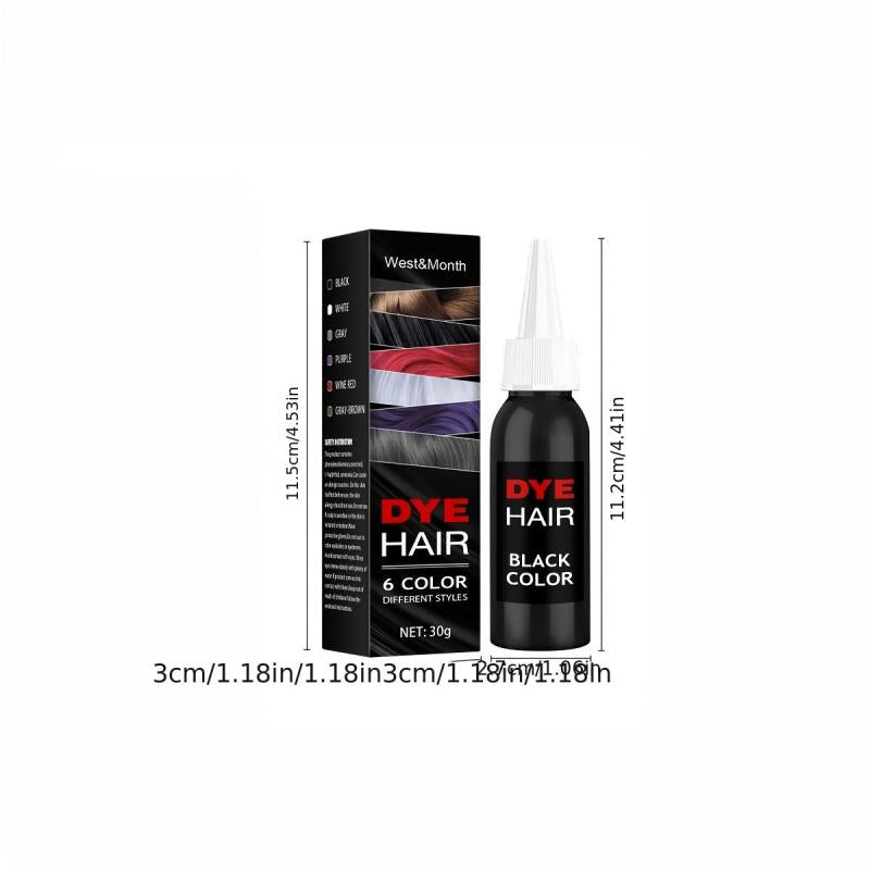 Botanical Hair Dye Cream for Grey Hair - Natural Plant Extracts