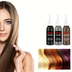 Botanical Hair Dye Cream for Grey Hair - Natural Plant Extracts