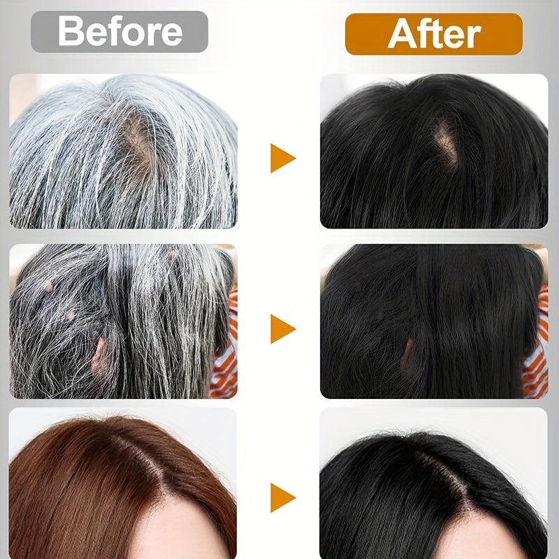 Instant Hair Dye Cream for Men Women Easy to Use Hair Coverage Shampoo