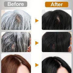Instant Hair Dye Cream for Men Women Easy to Use Hair Coverage Shampoo