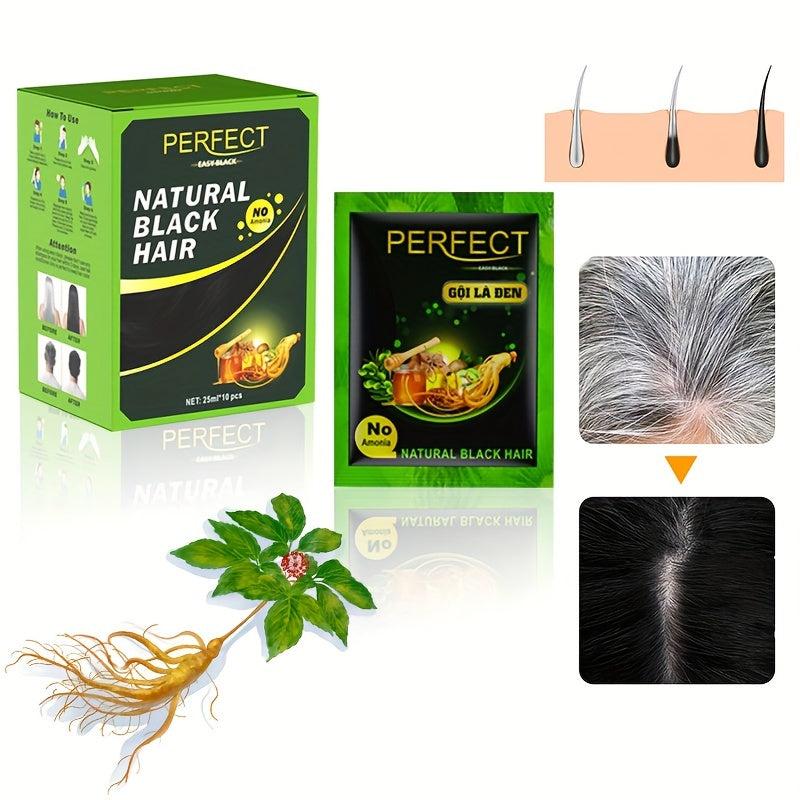 Instant Hair Dye Cream for Men Women Easy to Use Hair Coverage Shampoo