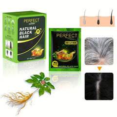 Instant Hair Dye Cream for Men Women Easy to Use Hair Coverage Shampoo