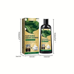 Plant Bubble Hair Dye Shampoo - Gentle Hair Coloring Shampoo