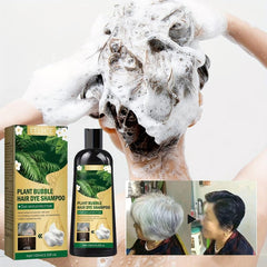 Plant Bubble Hair Dye Shampoo - Gentle Hair Coloring Shampoo