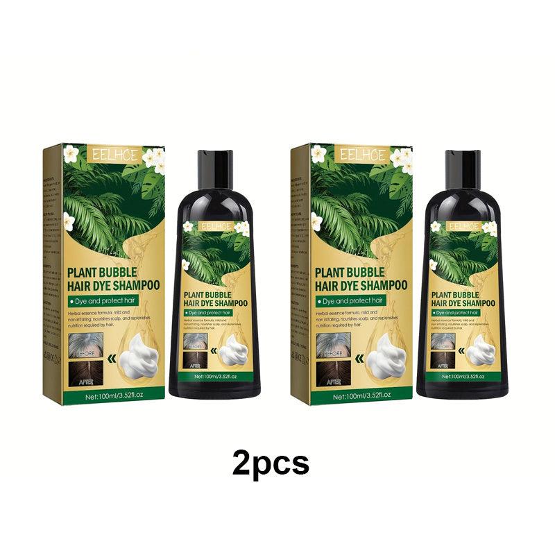 Plant Bubble Hair Dye Shampoo - Gentle Hair Coloring Shampoo