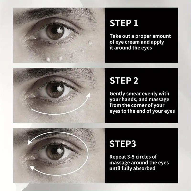Men's Retinol Eye Cream Dark Circle Fade Wrinkles Delay Aging Hydration VC Care