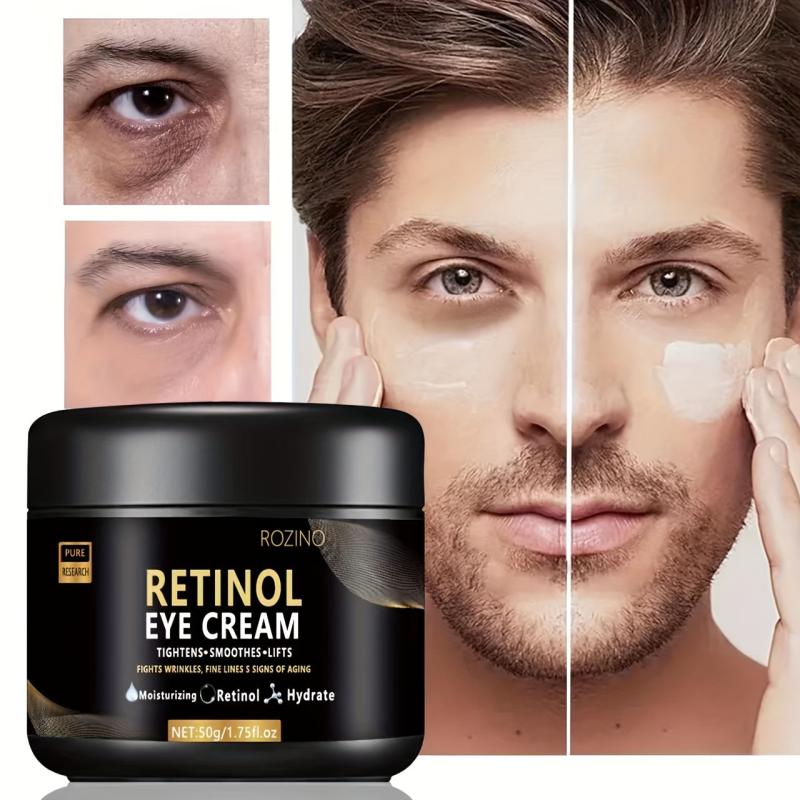 Men's Retinol Eye Cream Dark Circle Fade Wrinkles Delay Aging Hydration VC Care
