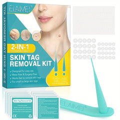 Skin Tag Cleanser Removal Tool with 48 Micro & Regular Safe Natural Skin Care