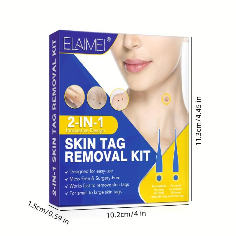 Skin Tag Cleanser Removal Tool with 48 Micro & Regular Safe Natural Skin Care