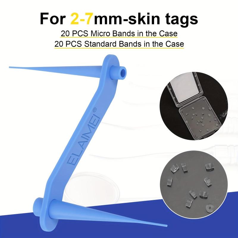 Skin Tag Cleanser Removal Tool with 48 Micro & Regular Safe Natural Skin Care