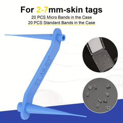 Skin Tag Cleanser Removal Tool with 48 Micro & Regular Safe Natural Skin Care