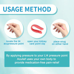 Acupressure Hand Pressure Point Clip Clamp for Stress Relief Pain Tool