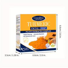 4oz Turmeric Soap Bar Acne & Scar Reduction Intimate Area Cleansing