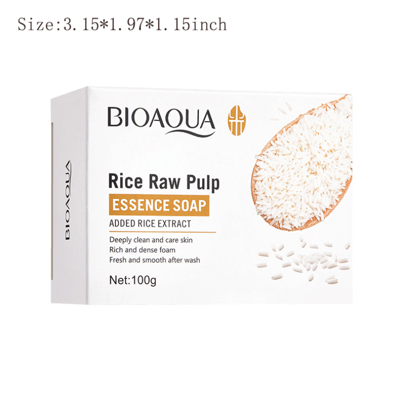Natural Rice Soap for Daily Face and Body Care