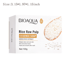 Natural Rice Soap for Daily Face and Body Care