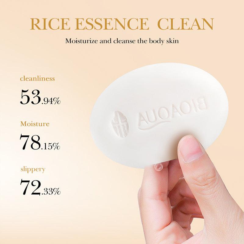 Natural Rice Soap for Daily Face and Body Care